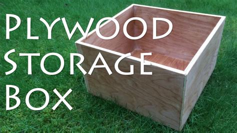 how to build a metal storage box|making a strong plywood box.